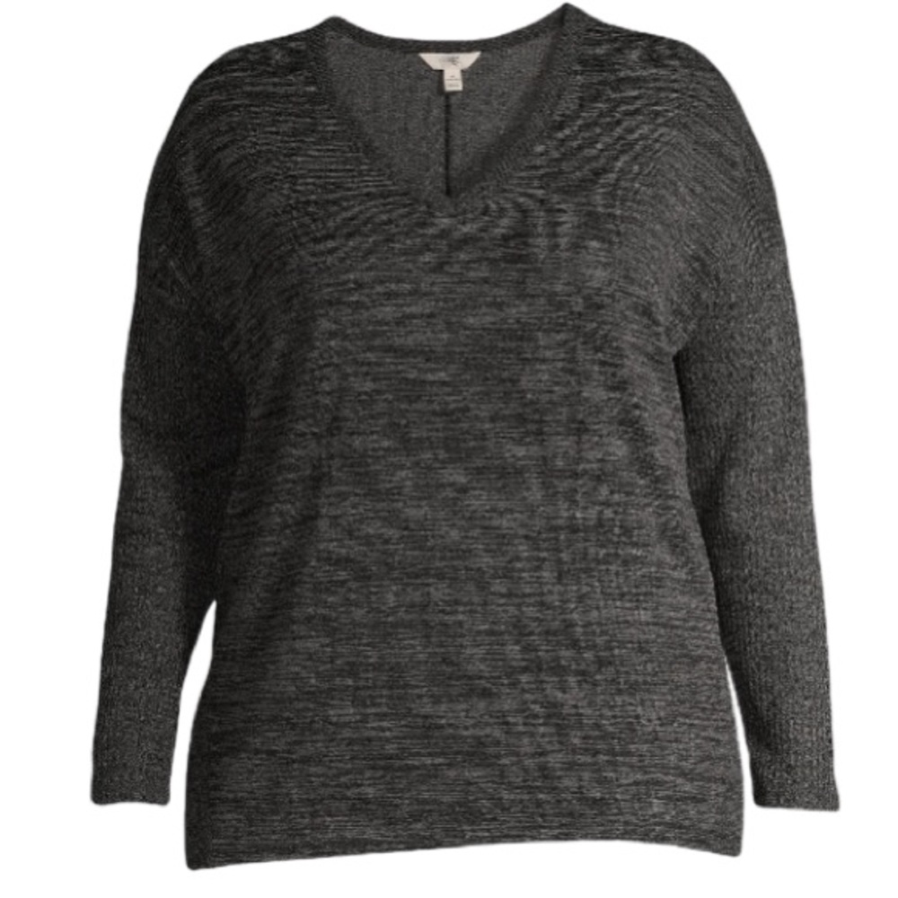 V-Neck Thermal Rib Top - Picture 3 of 4